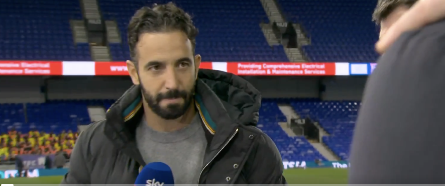 JayMotty's tweet photo. First Gary Cotterill and now this shite, Ruben Amorim's had enough of Sky Sports already and I don't blame him. https://t.co/JVKKjMlnQB