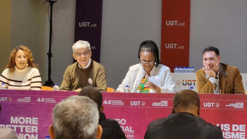 📢🇪🇸"El sindicalismo debe recuperar el internacionalismo de la clase trabajadora mundial para construir una respuesta global frente al proyecto destructor de la ultraderecha":  <a href="/RafaelFreireCSA/">Rafael Freire Neto</a> en el Congreso de la #UGTEspana.