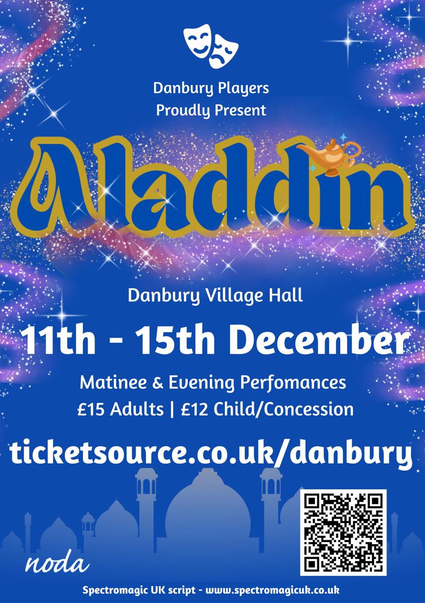danburyplayers's tweet photo. Less than 3 weeks until opening night, we can't wait! Have you got your tickets yet? 🧞‍♂️💎

https://t.co/QyoQ4UJNeR https://t.co/VFjvNmTeRQ