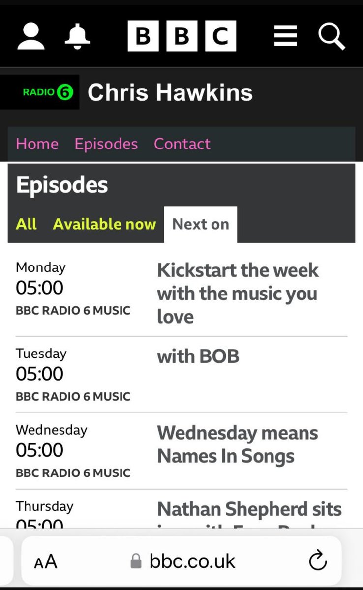 Our Richard <a href="/RichiePin/">Richard Blackborow</a> will be chatting to <a href="/chris_hawkins/">Chris Hawkins</a> this Tuesday morning on his <a href="/BBC6Music/">BBC Radio 6 Music</a> show, #lostloves and what’s happening BOB tune in