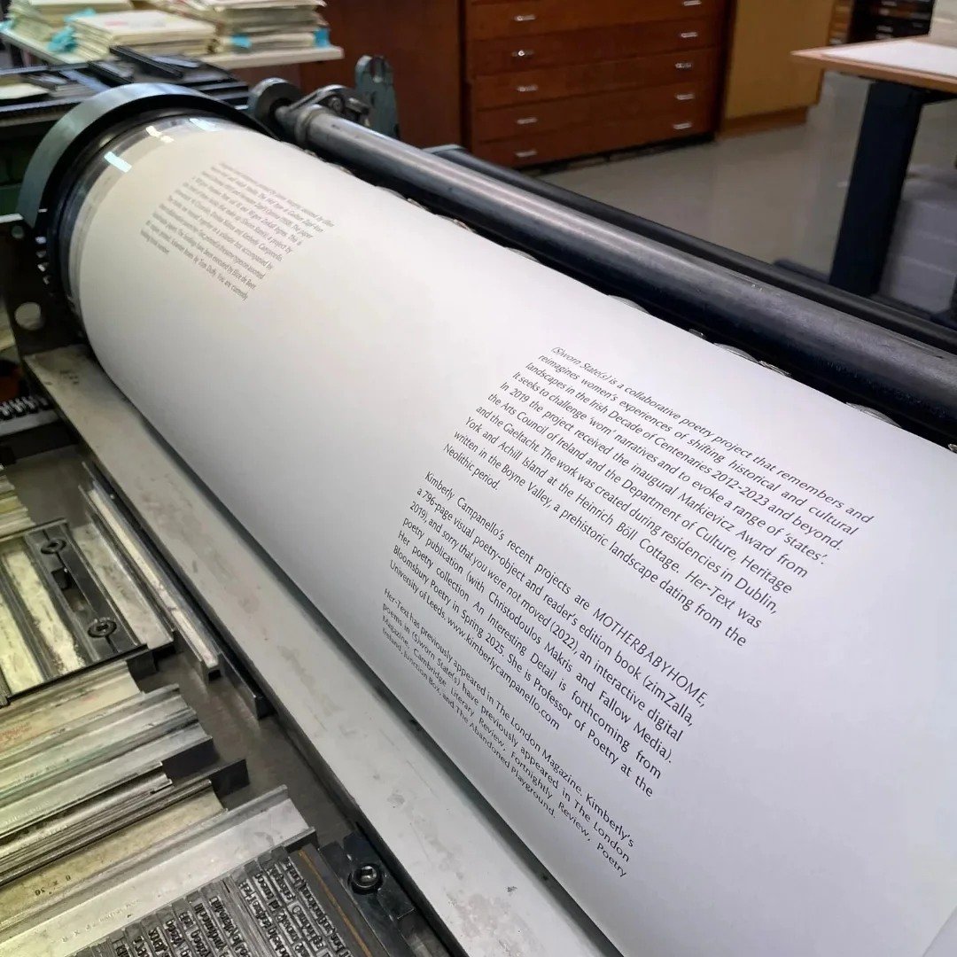 📍Come, join us at the launch of (S)worn State(s) - our new letterpress book with @thesalvagepress! ⚡ 6.30pm, Monday, Dec 16th, 2024 @moli_museum. Readings and Q&amp;A with Dr Lucy Collins ⚡️ Tickets ➡️
eventbrite.com/e/launch-sworn…