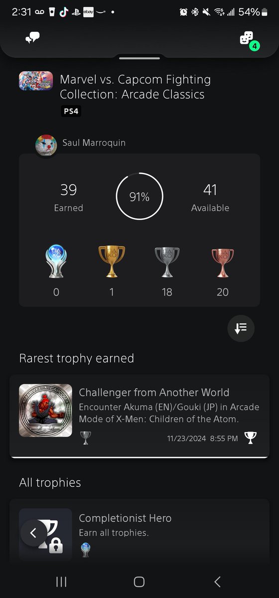 CADEJO86's tweet image. El último trofeo me va a llevar unas cuantas horas lol.