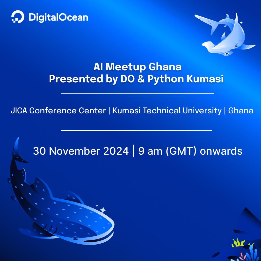 johanan2001's tweet image. 🚀 Ready to explore the future of Cloud Computing? Join DigitalOcean and Python Kumasi for an insightful meetup on leveraging IaaS & PaaS for AI-enabled applications! 🌩
📍 Kumasi Technical University
📅 30th November 2024
🔗 Register now: lu.ma/ynxe0isx?local…