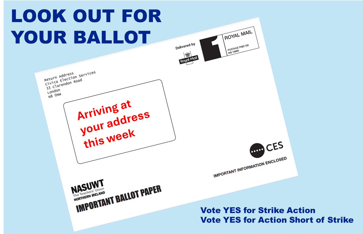 Look out for your ballot paper this week.  Papers will be posted tomorrow. We need members to vote YES to BOTH questions to give us the strongest possible mandate. Please wait until Thursday to contact us if your ballot paper has not arrived.