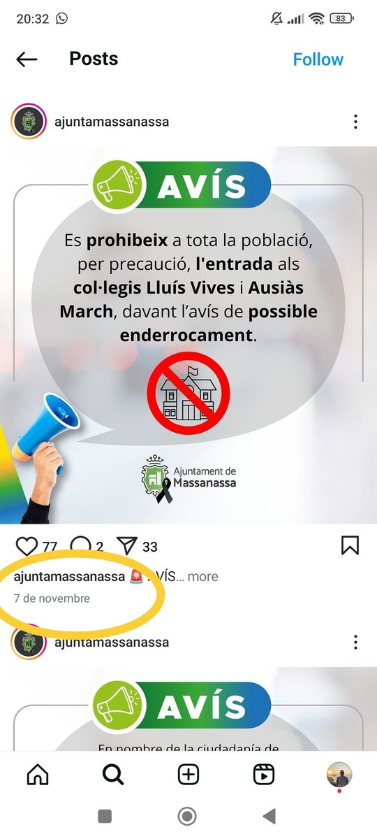 JSB_22's tweet photo. Al professorat del Màster de secundària de la UV se'ns va avisar el 12 de novembre que cediríem la seu del màster al CEP de Massanassa perquè el seu edifici s'havia de derruir. L'ajuntament ja advertia del perill d'enderrocament des del 7 de novembre...

Menteixen més que parlen. https://t.co/SnIgUwTKiW