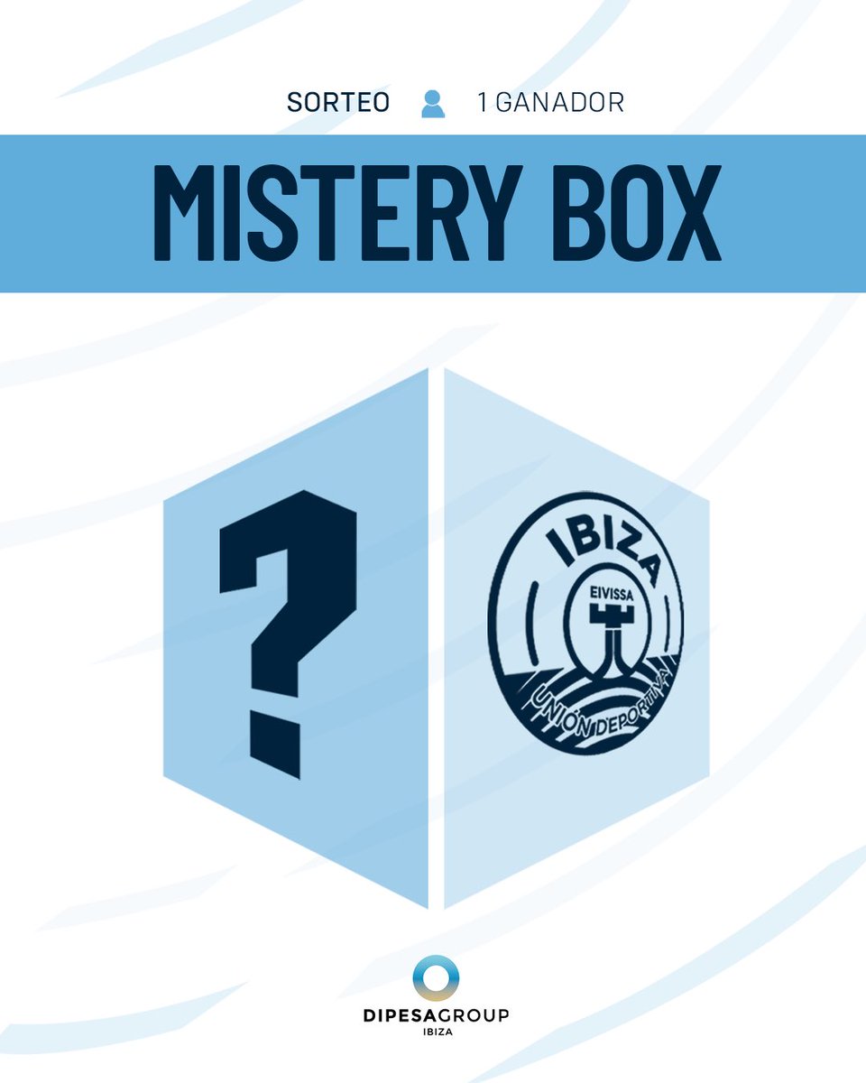 Después de la victoria toca sortear algo... ¡1 ganador, así que no tardes en participar! 😎

📦❓ 𝗦𝗢𝗥𝗧𝗘𝗢 𝗠𝗬𝗦𝗧𝗘𝗥𝗬 𝗕𝗢𝗫 𝗨𝗗 𝗜𝗕𝗜𝗭𝗔

Para participar:

👤 Seguir a <a href="/ibizaud/">UD Ibiza 🩵</a>
🩵 Dar MG
🔁 Dar RT
💬 Mencionar a un amigo

#SiempreIbiza 🩵 <a href="/DipesaGroup/">Dipesa Group</a>