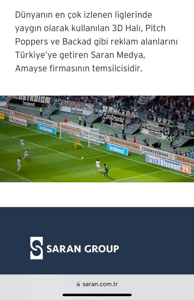 _samiyenhaber's tweet photo. @haskologlu Saran Medya, saha içi sanal reklamları ayarlayan başlıca firmalar arasında yer alan Amayse ile anlaşmalı. Bu sayede Amayse aracılığıyla reklamları yayınlarına yazılım formülüyle entegre edebiliyor. Acun Ilıcalı’ya bu hizmeti veren ise Saran Medya. https://t.co/laoVqXHngN