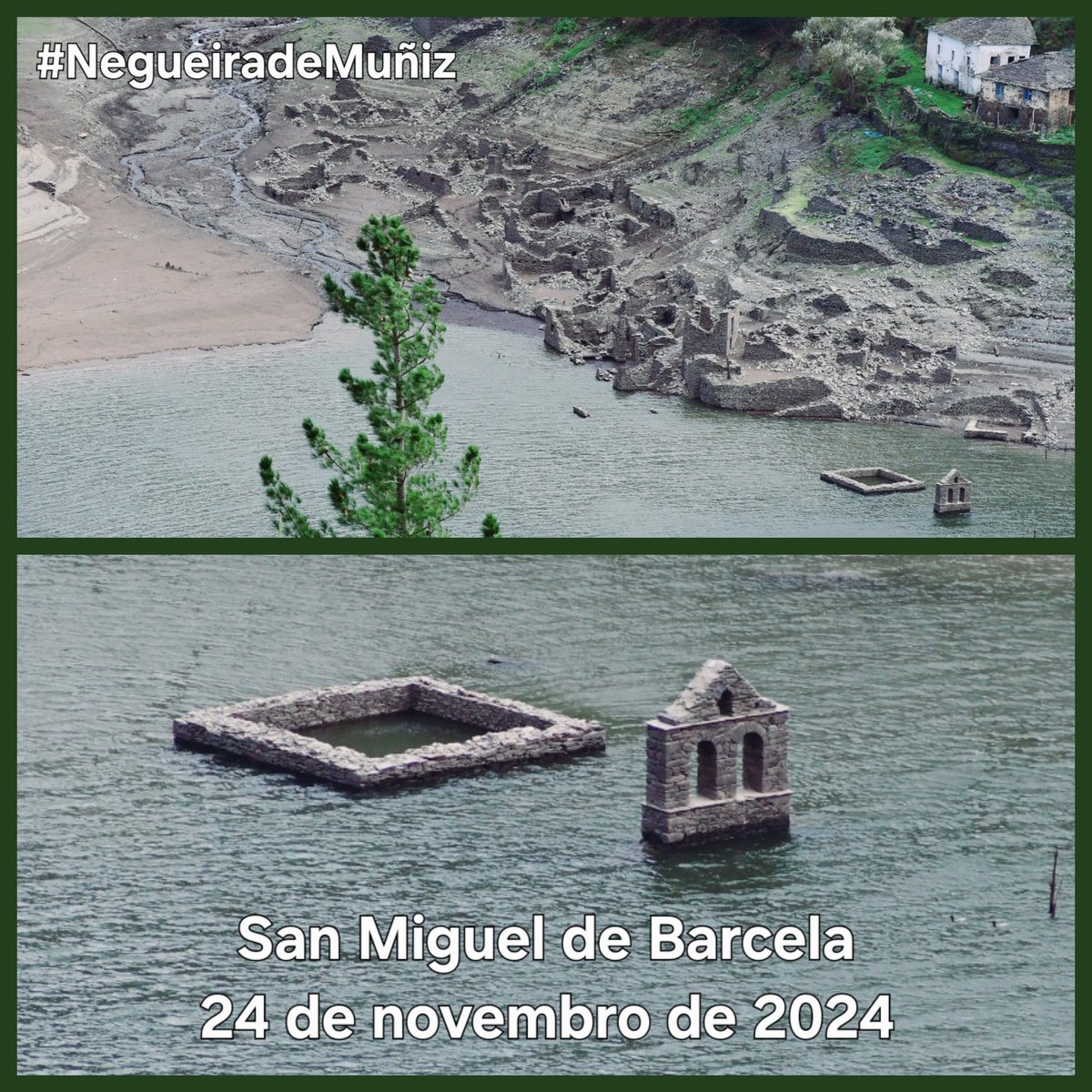 ⛪️Un ano máis volveu a rexudir a igrexa e o pobo de San Miguel de Barcela. 
📆24 de novembro de 2024
#NegueiraDeMuñiz