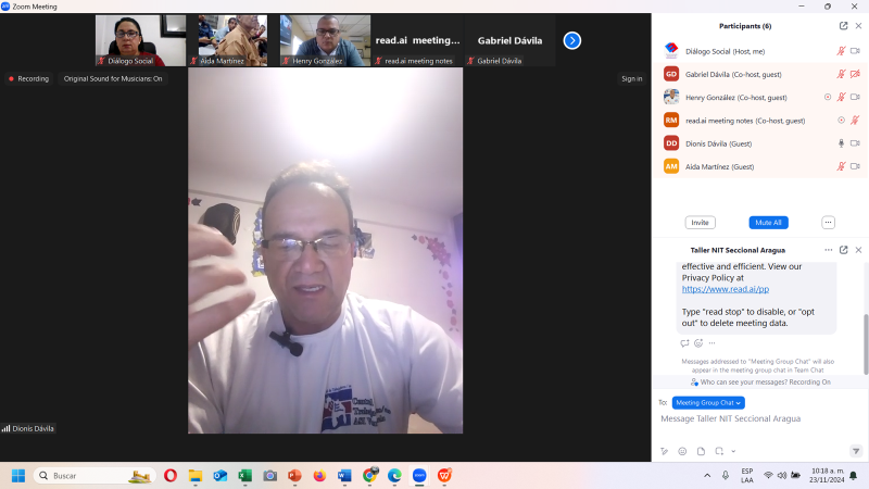 #23 Nov La <a href="/CentralASI/">Central ASI Vzla</a>
Seccional Aragua realizó Formación especializada en NIT-OIT #PorElDiálogoSocialTripartito #EfectivoYConResultados
<a href="/OITAndina/">OIT Países Andinos</a> <a href="/ILOACTRAV/">ILO ACTRAV</a>
<a href="/CSA_TUCA/">CSA-TUCA</a> <a href="/ituc/">ITUC</a>
<a href="/inesvenezuela/">inesvenezuela</a> <a href="/ForoCivicoVzla/">Foro Cívico</a>
<a href="/CFDT/">CFDT</a> <a href="/CNVLatam/">CNVLatinoamérica</a>
<a href="/LiddesV63131/">Liddes Venezuela</a> <a href="/fenasipruv/">fenasipruv</a>