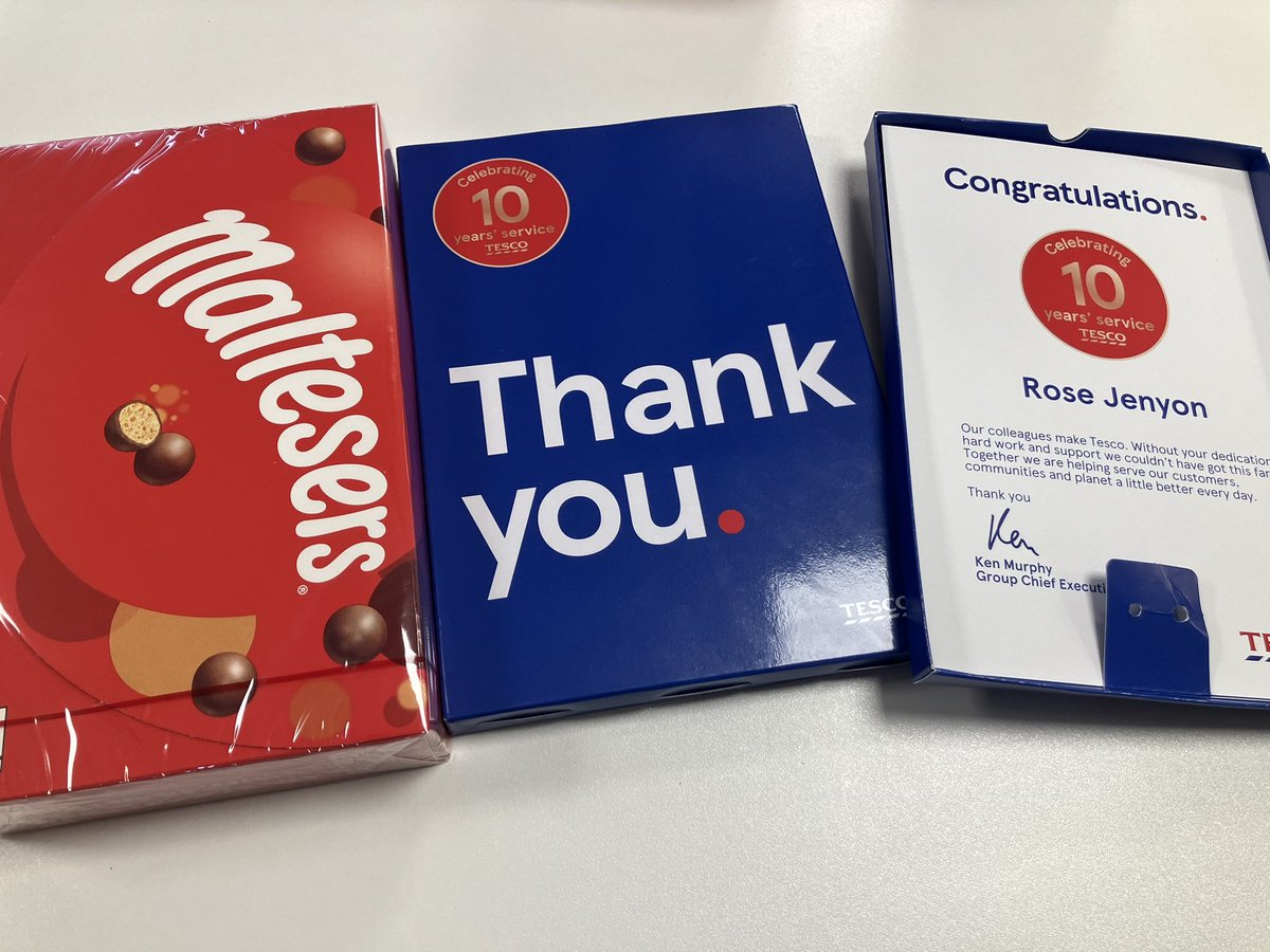 RoseJenyon's tweet photo. So yesterday I got my 10 years of service badge. How did that happen🤷♀️🤯It’s my 1st & still only paid job I’ve ever had. Preempted (as it’s officially not until 29th Nov) Started in my early 20’s & still here in my early 30’s. #tesco #teamludlow #job #10yearanniversary https://t.co/Y9HRloIdX0