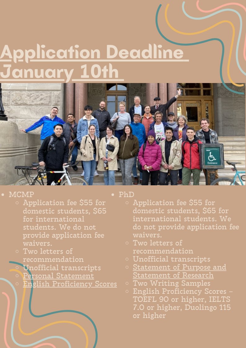 Make sure you have our application deadline in your calendar!