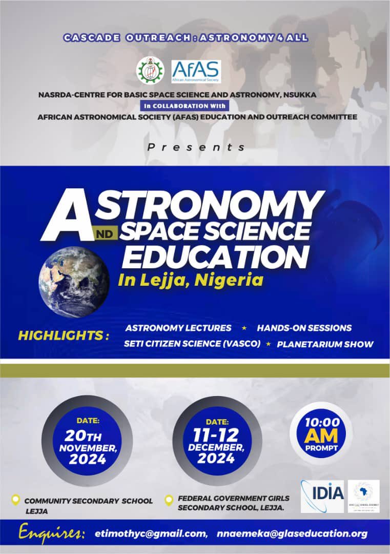 Cascade Outreach: Astronomy4All 🔭🌠

ℹ️: 👇🏼 See poster for details

#astronomy4all #Idia #afas #astronomy