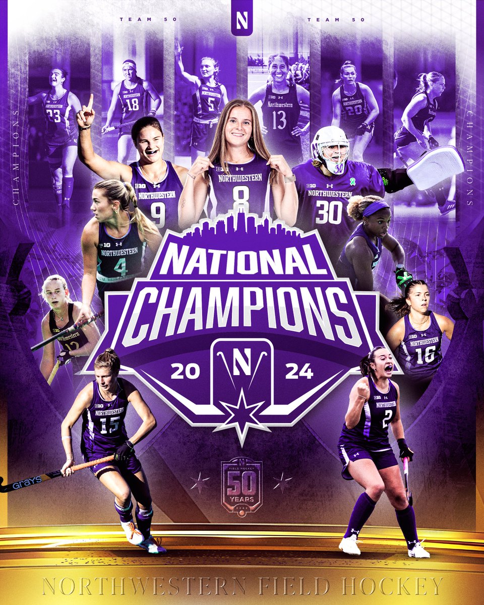 Northwestern Field Hockey (@nufhcats) on Twitter photo 2024 NATIONAL CHAMPIONS 🏆 #EarnedIt 2024 NATIONAL CHAMPIONS 🏆 #EarnedIt