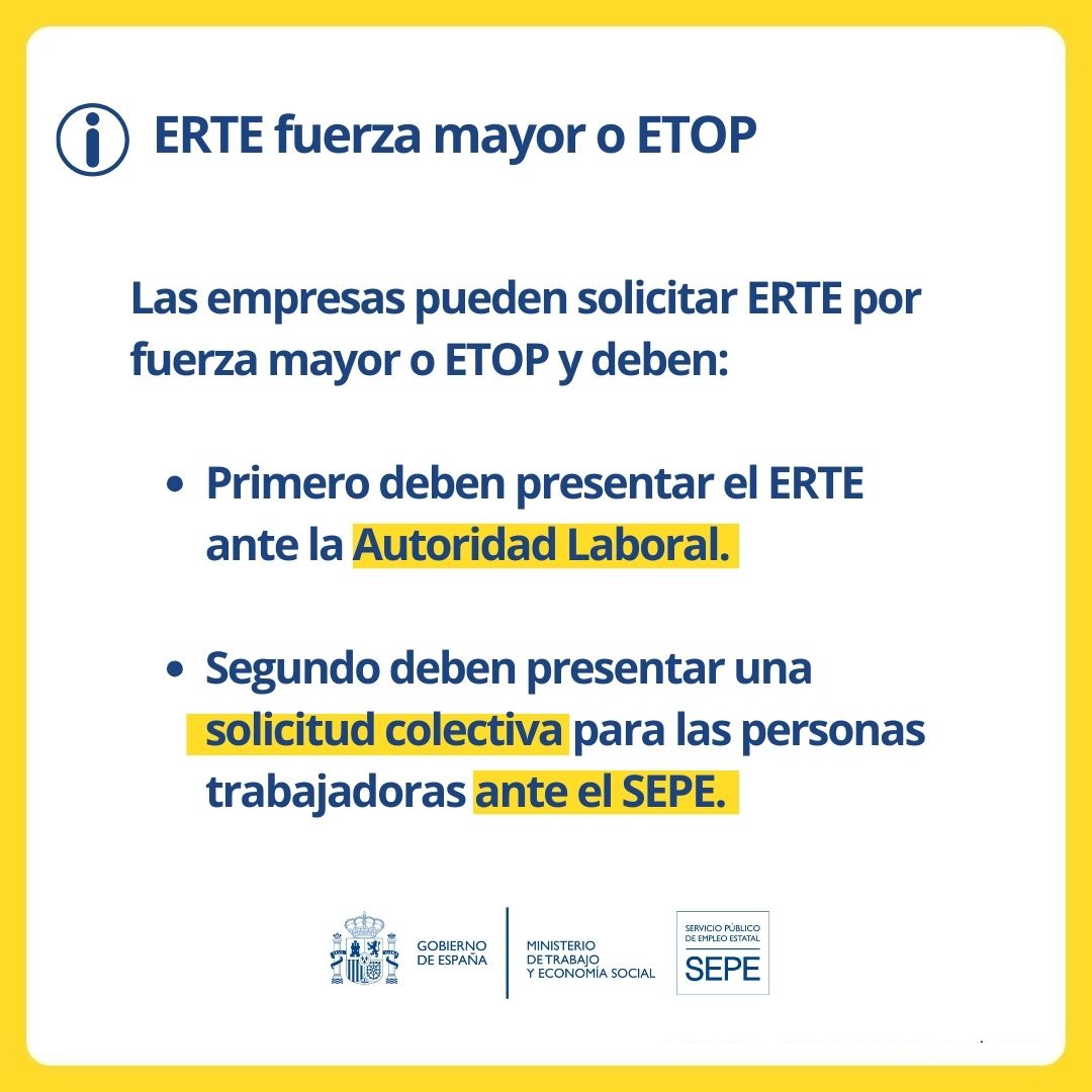 ⚠️ ¿Cómo tramitar las prestaciones para tu plantilla si eres una empresa afectada por la DANA?

💻 Ya tienes disponible el modelo de solicitud colectiva y el servicio de remisión de solicitudes colectivas para las prestaciones por ERTE DANA ➡️ i.mtrbio.com/plqifvlbic