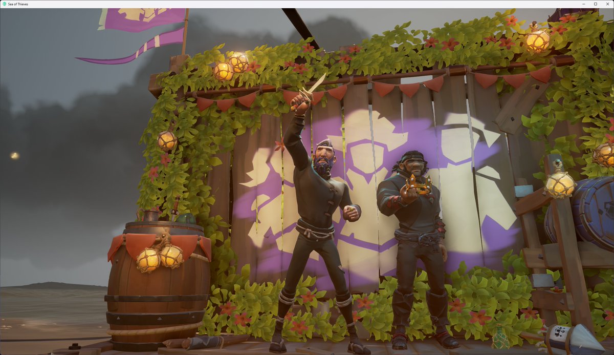 IridescentOx's tweet photo. @SeaOfThieves Happy Community Weekend! Sailing with @not_viz_knight . https://t.co/fypADVxM4J