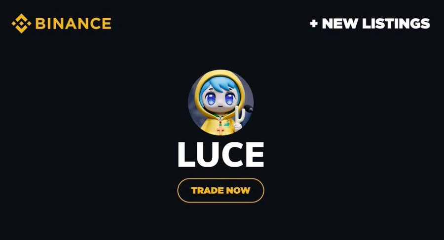 metanwolf's tweet photo. $LUCE will be listed on Binance before Christmas. https://t.co/9BYsKNkxz0