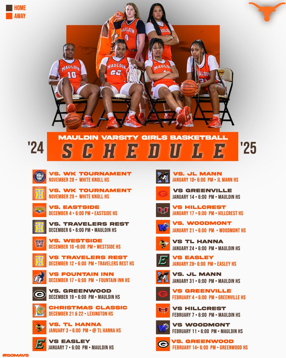 Mauldin_Athl's tweet image. 🐂🏀🤘🏼 V GIRLS BASKETBALL 🤘🏼🏀🐂