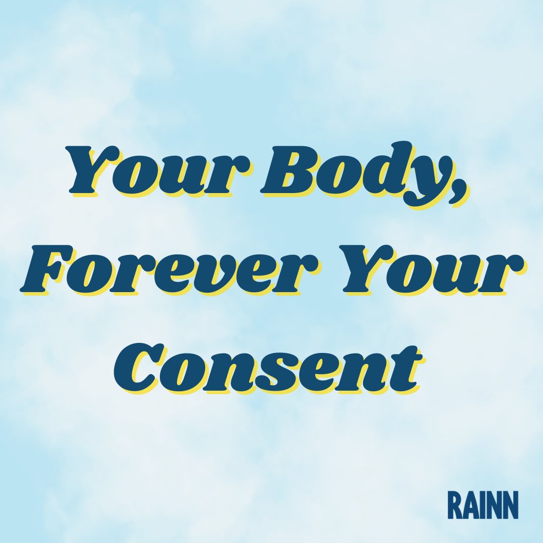 📢 Consent is NOT up for debate! It is NOT a tool to threaten, harass or greenlight sexual assault.

Consent is yours to give or receive and central to a healthy relationship.

My body, my consent; your body, your consent. Period.

#Consent #MyBodyMyConsent #YourBodyYourConsent