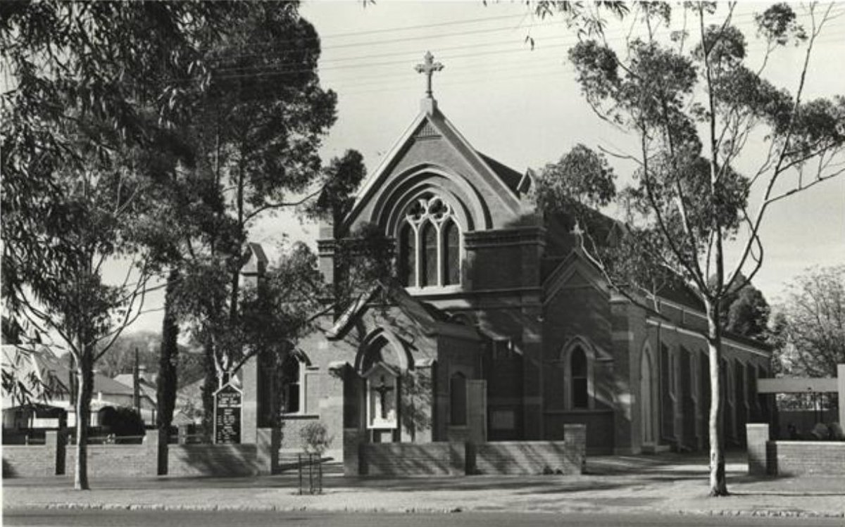 AustAnglican's tweet photo. 25 November 1908: the foundation stone is laid (by Bishop Riley, of Perth) for the Church of St John the Baptist, Kalgoorlie. Served as Cathedral of the Diocese of Kalgoorlie 1914-1973. #anglican #116years https://t.co/JDaEzQvIe5 https://t.co/GwPtT2fRGo