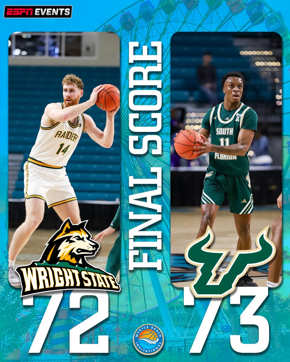 Myrtle Beach Invitational (@myrtleinvite) on Twitter photo Thrilling end to game 2 of the day! <a href="/USFMBB/">USF Men's Basketball</a> takes 3rd place in the tournament! Thrilling end to game 2 of the day! <a href="/USFMBB/">USF Men's Basketball</a> takes 3rd place in the tournament!