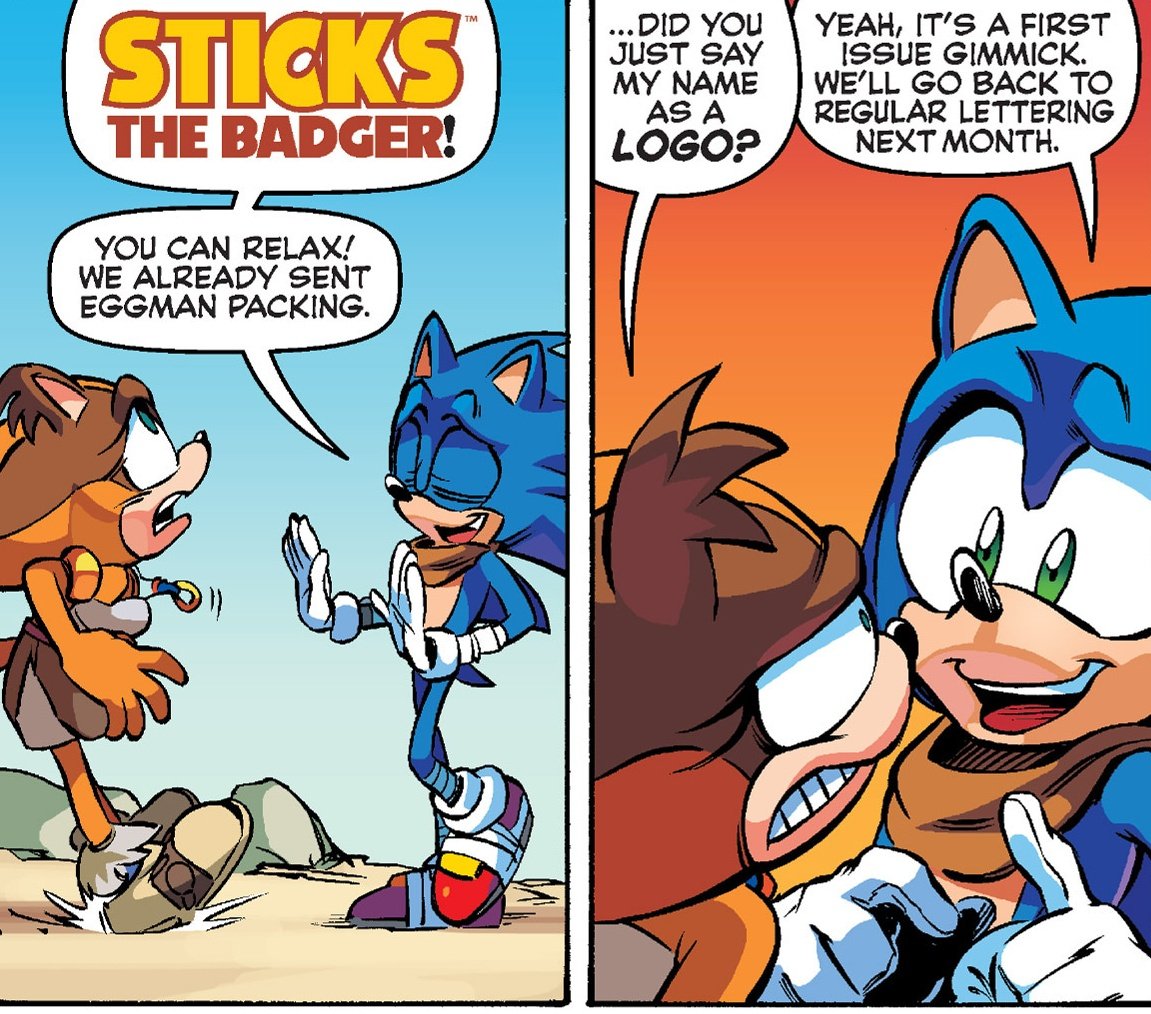 cristianbrus434's tweet image. my favorite example of this comes from a Sonic comic book