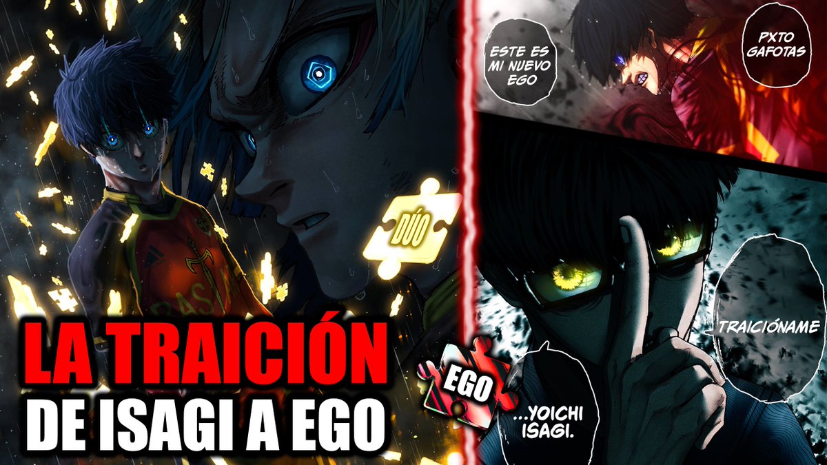 MOnky19YT's tweet photo. 🚨NUEVO VIDEOO🚨
El nuevo dúo de Isagi x Kaiser junto con sus nuevos egos ha supuesto una clara traición de Isagi a Jinpachi Ego y a Blue Lock pero nuestro querido Gafas lo tenía todo planeado…
▶️ https://t.co/Fpoo6OaYut
#BL285 #BLUELOCK285 https://t.co/JrVxdcyvCz
