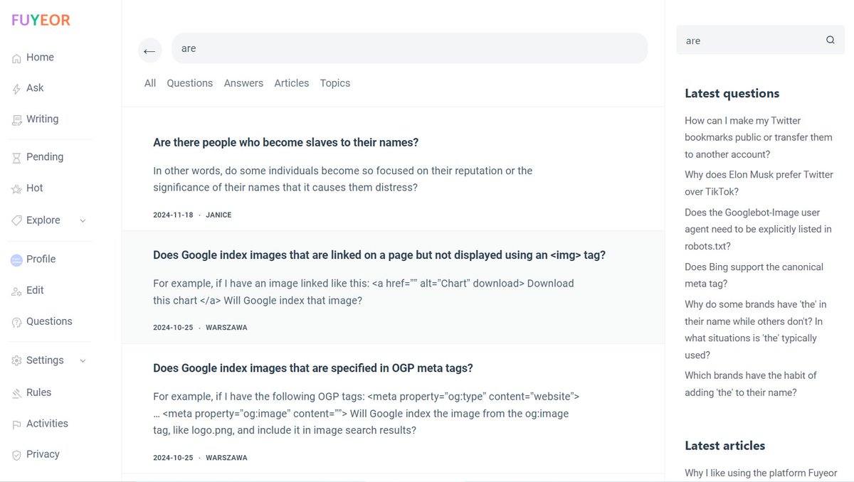 FuyeorAnswers's tweet photo. [Website Update] We’ve made two updates to the site: 
🎨 Optimized the search page layout
⭐ Added a back icon to the left of the search box.
#FuyeorAnswers #FuyeorAnswersUpdates https://t.co/DkUGr6nGql