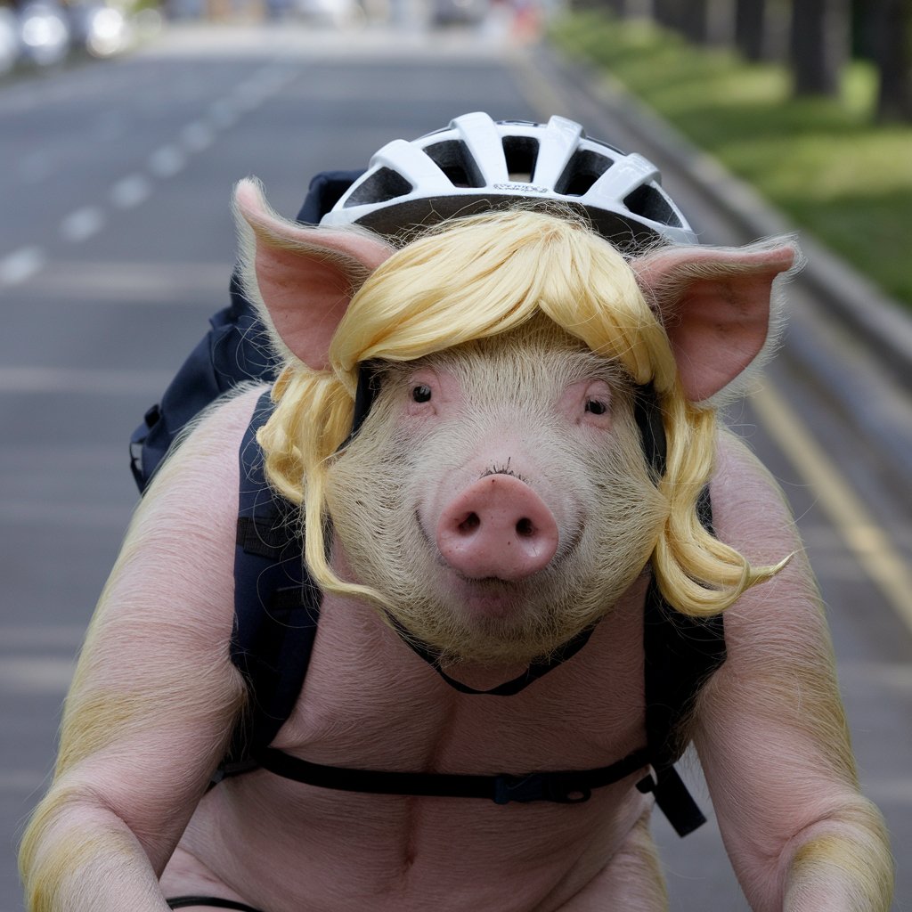 pigwithwig's tweet photo. Post-gym vibes: hopping on my bike to clear my mind and soak in the fresh air. Feeling young, sharp, and ready to #TradeSmarter ! 🚴♂️🐷 Who needs stress when you’ve got fitness and freedom? #CleanMind https://t.co/0K7L8EOpVR