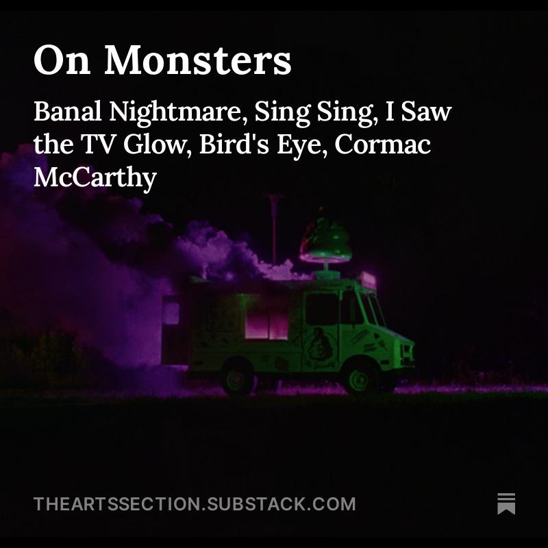 recommended some great art in this one, plus reflected a bit on Cormac McCarthy news