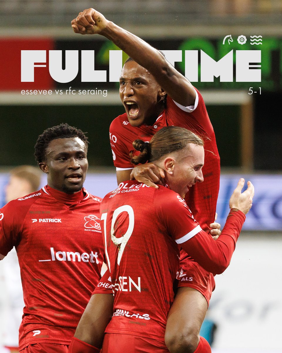 esseveeofficial's tweet photo. 5-1 (einde) | Essevee behaalt een prachtige overwinning in eigen huis tegen Seraing. Vossen (3x), Diop en Erenbjerg zorgden voor de doelpunten!
#ZwaSer https://t.co/KJw9cZa2h5
