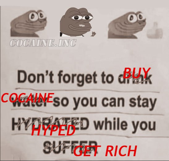 Guys from the $COCAINE community sent this... They know something you don't! Get your bag before the market explodes, you didn't get much time :) app.uniswap.org/swap?outputCur…