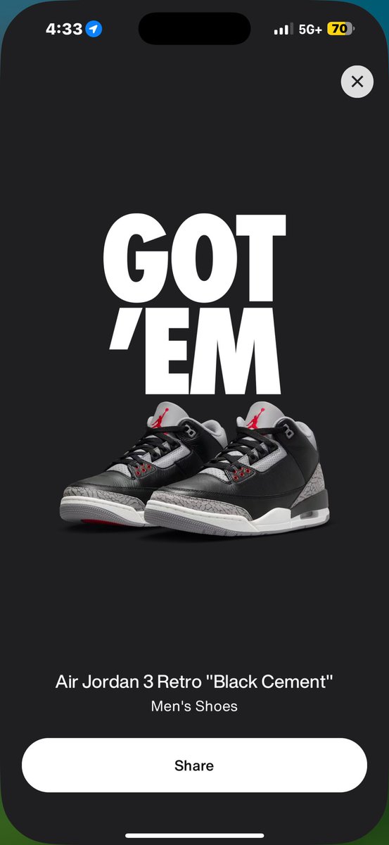 DinoStaxkzkixkz's tweet photo. GOT ‘EM ⁦@snkr_twitr⁩ #BC3s #blackcement3s a must kop #letgooo #yolo #keeprockingkicksz ⁦@DinoStaxkzkixkz⁩ ⁦@Jumpman23⁩ ⁦@RaffyCollects⁩ ⁦@Roszko72⁩ ⁦@NNavram⁩ 💯🥵🦖👀🤝🏾🤾🏾‍♂️ https://t.co/KMtd115kyh