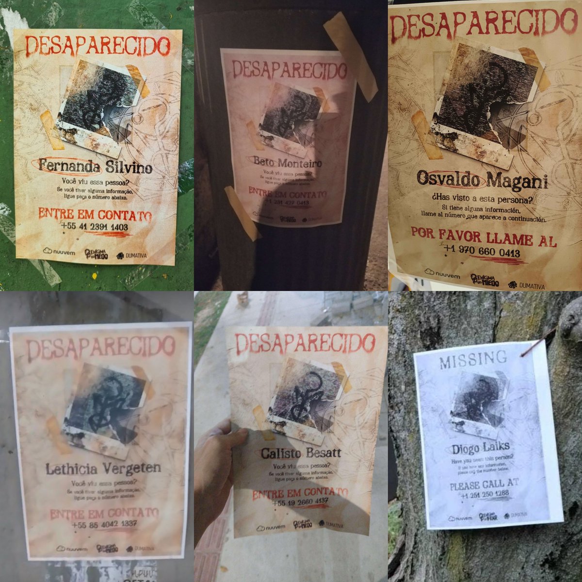 dan_daniiy's tweet photo. Atenção 🚨 

Rafael "Cellbit" Lanche é responsável pelo desaparecimento de 6 pessoas de origem desconhecida:

Fernanda Silvino, Beto Monteiro, Calisto Besatt, Osvaldo Magani, Lethicia Vergeten, Diogo Lalks. 

Cuidado com este homem! 

Para encontrá-las jogue enigma do medo 28/11 https://t.co/6pWQ803h0E