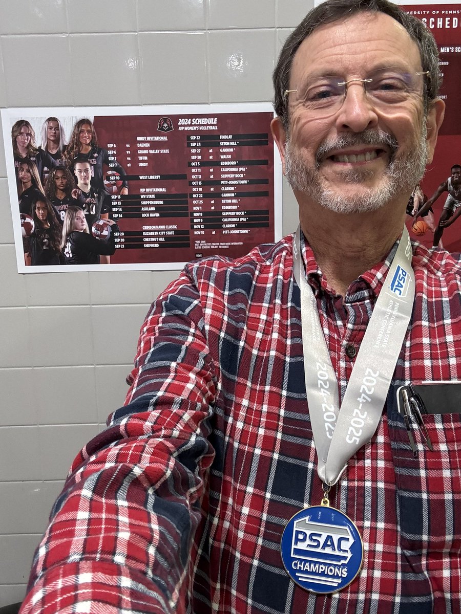I received a gift from <a href="/IUPVB/">IUP W. Volleyball</a> during today’s basketball games - a PSAC championship medallion! What a great season - and it’s not over yet. On to the NCAA!