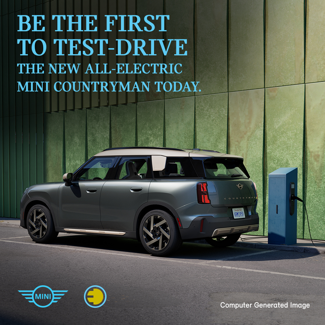OrlandoMINI's tweet image. New All-Electric MINI Countryman
A shocking development: The All-New All-Electric Countryman is finally here and ready for pre-orders. Be the first to experience its state of the art go-kart power today. Learn more @ iwantamini.com |#MINI #MINIEV #MINICountryman #Orlando