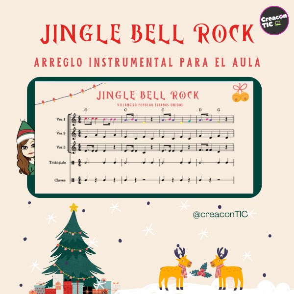 Villancico “Jingle Bell Rock”. Arreglo instrumental para el aula 🎄🎼
➡️ mariajesusmusica.gumroad.com/l/dahyfc?layou…