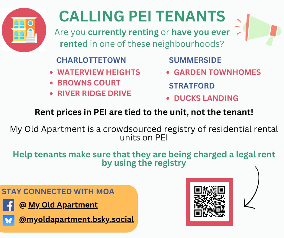📷 My Old Apartment is excited to invite tenants - past and present - to register their rent with our crowdsourced registry - WHICH X WON'T LET US POST!!
📷 We want to make sure areas with large tenant populations have access to the rental price history of units.