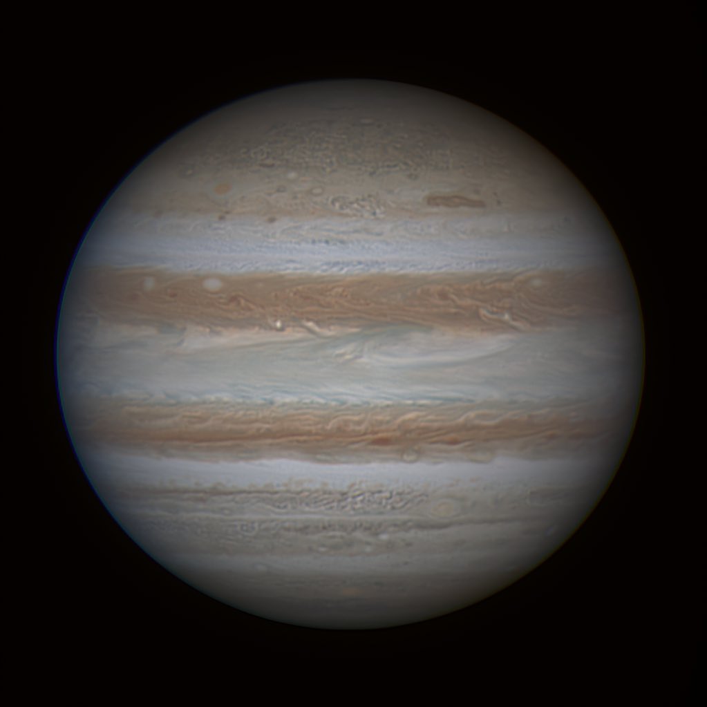 MitchellDuke05's tweet image. Jupiter 24 Nov 2024 in average seeing