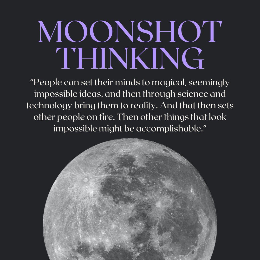 Working on an assignment and loved this idea. We need more dreamers in this world. #MoonshotThinking youtu.be/pEr4j8kgwOk?si…