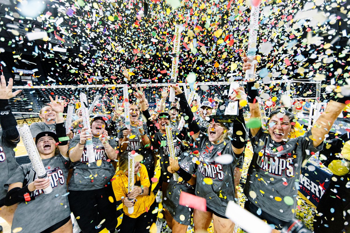 CONFERENCE CHAMPIONS.
CONFETTI SHOWERS.

<a href="/GoShockersVB/">Wichita State Volleyball</a> x <a href="/American_Conf/">The American</a>