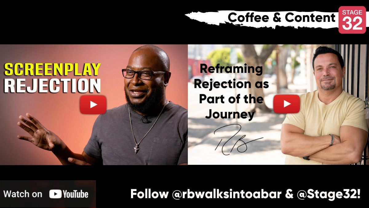 Stage32's tweet photo. Drink in this week's content with your Sunday morning java >> https://t.co/QSICPj6kUe
@rbwalksintoabar #coffeeandcontent #writingtips #screenwriting #rejection #positivity #advice #inspiration https://t.co/8j5VXgrqBP