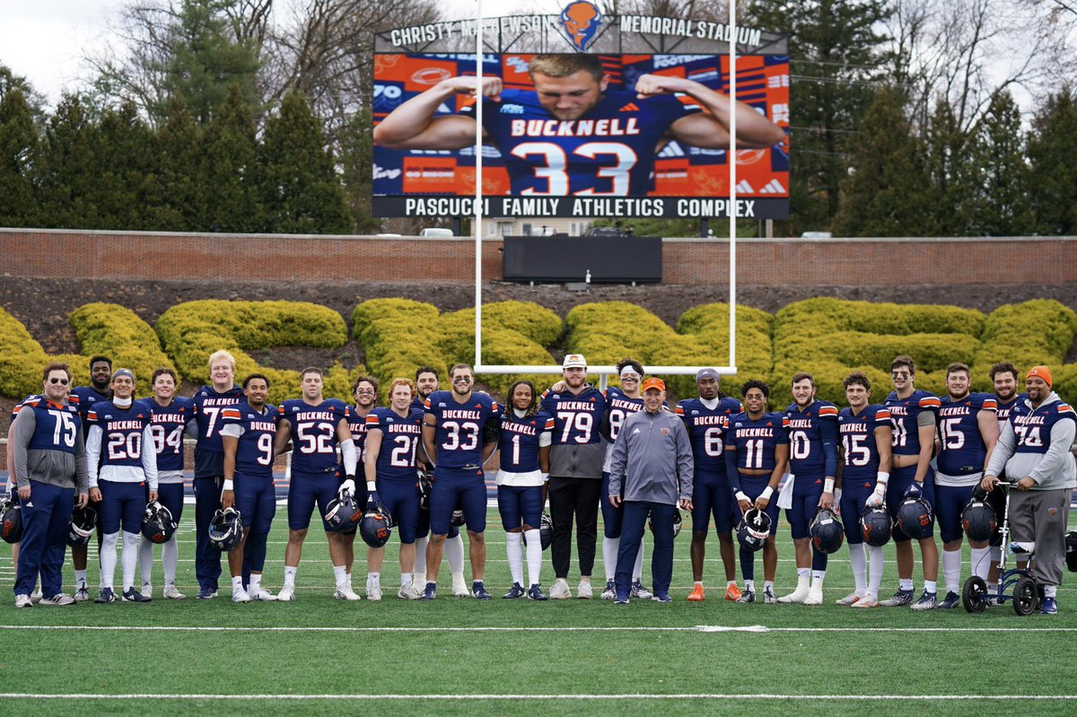 You helped elevate our program. You embodied attitude, character, and toughness. You fought for a Patriot League championship until the final play.

Thank you, seniors! 🧡🦬📈 #ACT #raybucknell