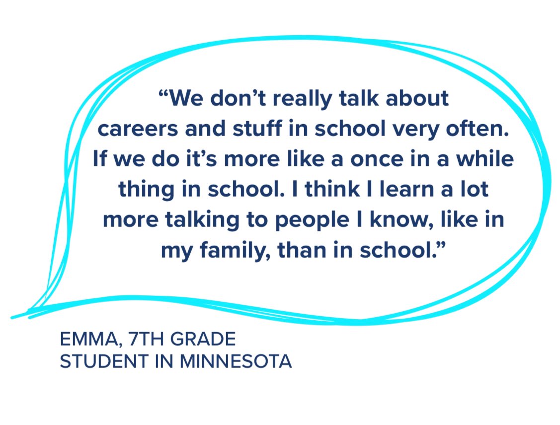 EdHidalgoSD's tweet photo. Things Ss say. Things our partners are changing… #RIASEC #CareerConnectedSchools 
#HumanProcess 

HT: @ASA_Impact https://t.co/QU9Q7vlsbf