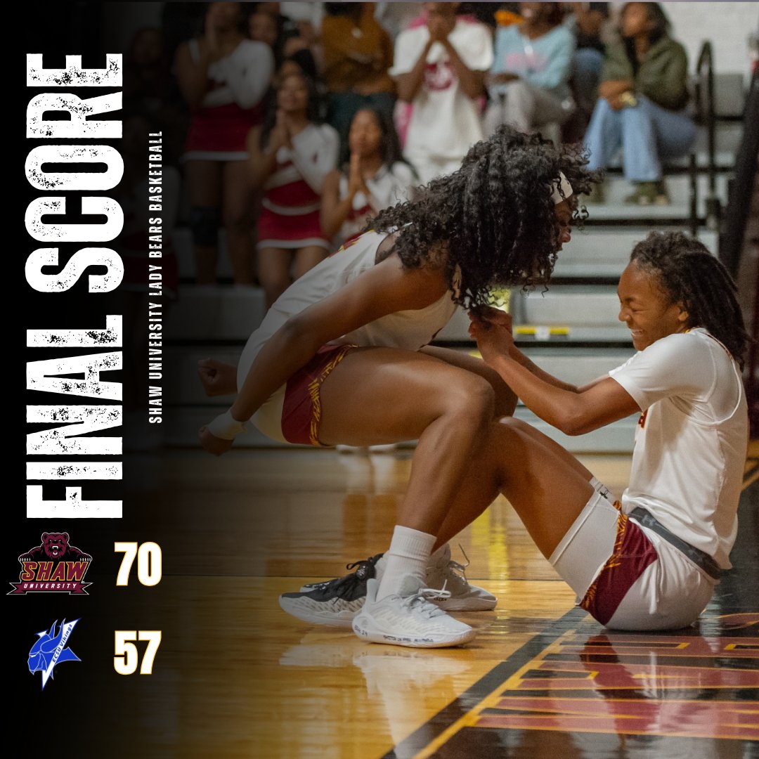 WBB | FINAL

STATEment win. 

#ShawU | #BearWithUs |