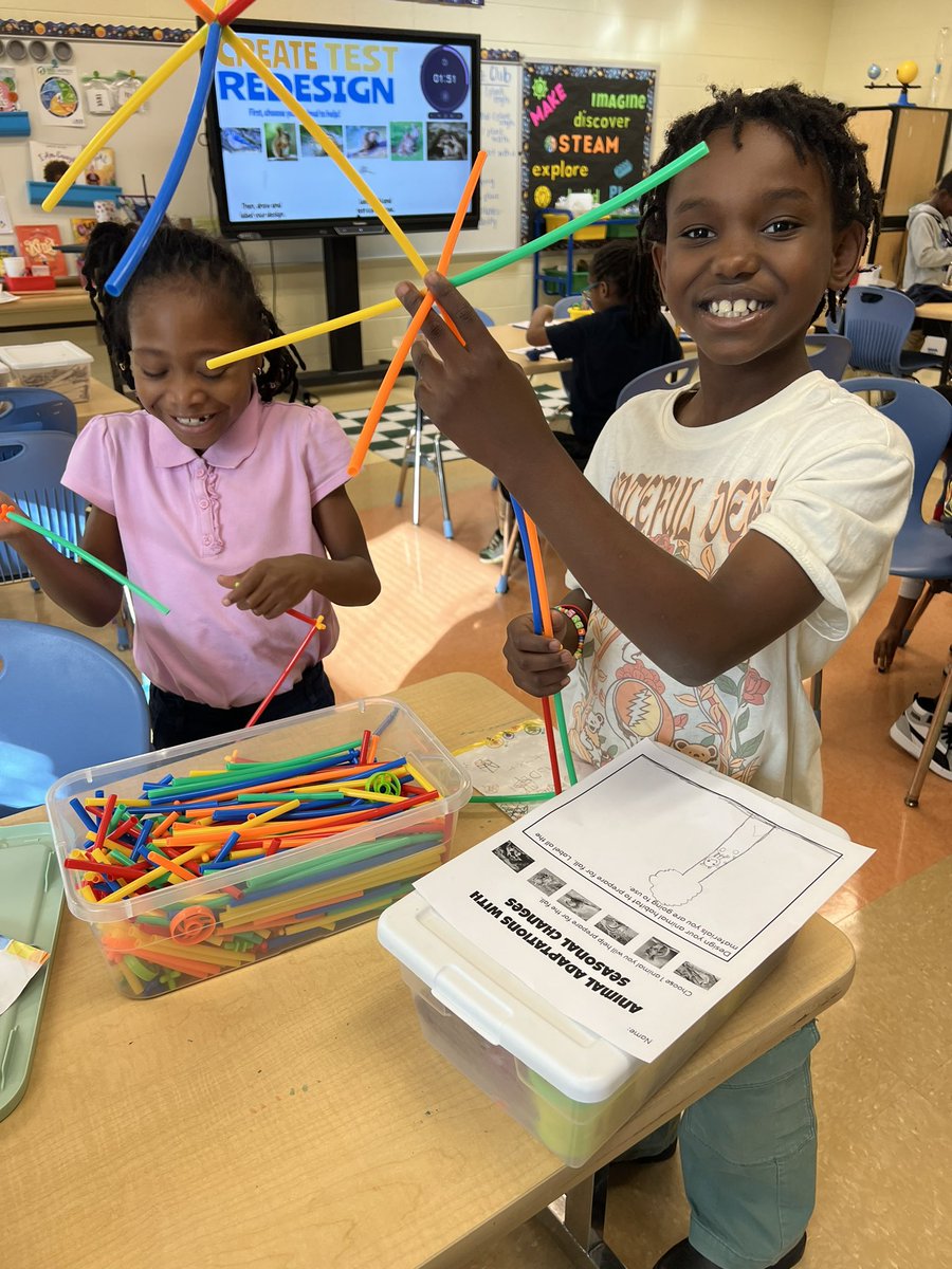 1st &amp; 2nd graders used their creative thinking skills to design a habitat or adaptation that helps different animals as the weather gets colder.

<a href="/HarvieElem/">Harvie Elementary School</a> 
<a href="/HCPS_Innovates/">HCPS Innovative Learning</a> 
<a href="/HenricoScience/">Henrico Science</a>