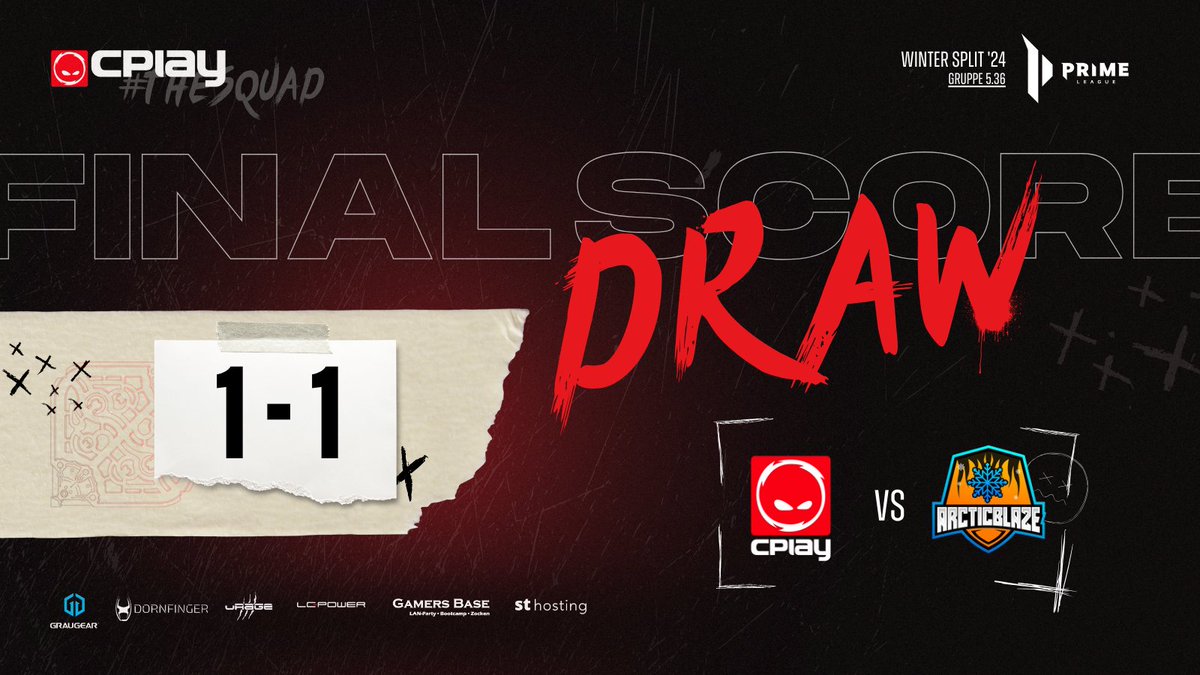 [#LoL] Ggwp <a href="/TeamArcticblaze/">ArcticBlaze ❄️</a>🤝
Die Boys machen das Unmögliche möglich: Wir bescheren den Tabellenersten ihren 1. Loss und uns damit noch eine Chance auf die Rele!!! 🔥🔥🔥🔥

Tiebreak dann kommende Woche!
Vielen Dank für den Cast <a href="/InviSan_Pubg/">InviSan Casts</a>🥰 
#THESQUAD