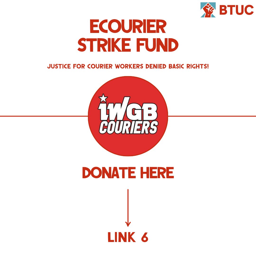 Birmingham Trades Union Council (@birminghamtuc) on Twitter photo The eCourier, owned by Royal Mail,  is denying basic employment rights to couriers and has not triggered an internal investigation.  The couriers are organised by <a href="/IWGB_CLB/">IWGB Couriers</a> <a href="/IWGBunion/">IWGB</a> and need funds to strike.
Link 6: Donate to the Strike Fund actionnetwork.org/fundraising/re… The eCourier, owned by Royal Mail,  is denying basic employment rights to couriers and has not triggered an internal investigation.  The couriers are organised by <a href="/IWGB_CLB/">IWGB Couriers</a> <a href="/IWGBunion/">IWGB</a> and need funds to strike.
Link 6: Donate to the Strike Fund actionnetwork.org/fundraising/re…