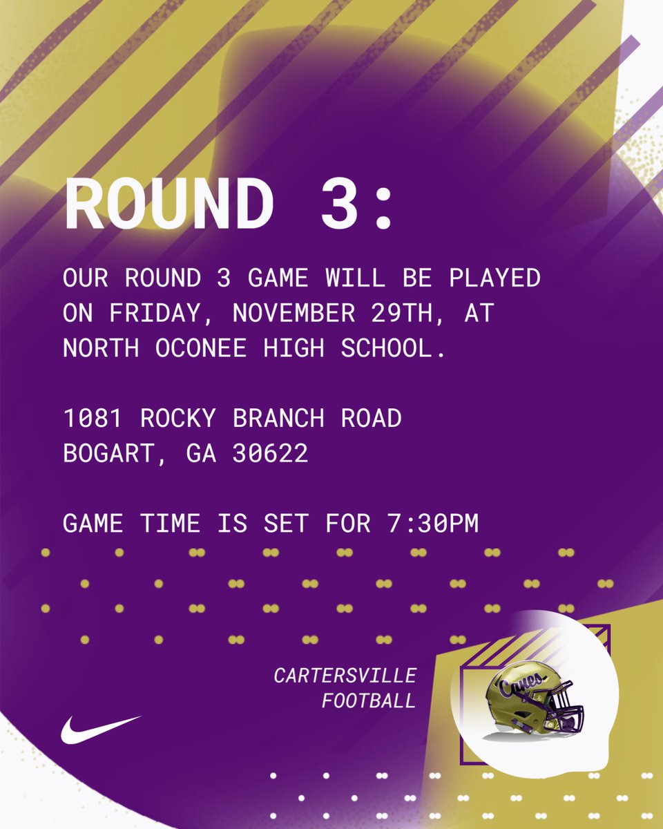 CHSHurricaneFB's tweet photo. Info about Round 3. #Canes https://t.co/LkqXTUgBtu
