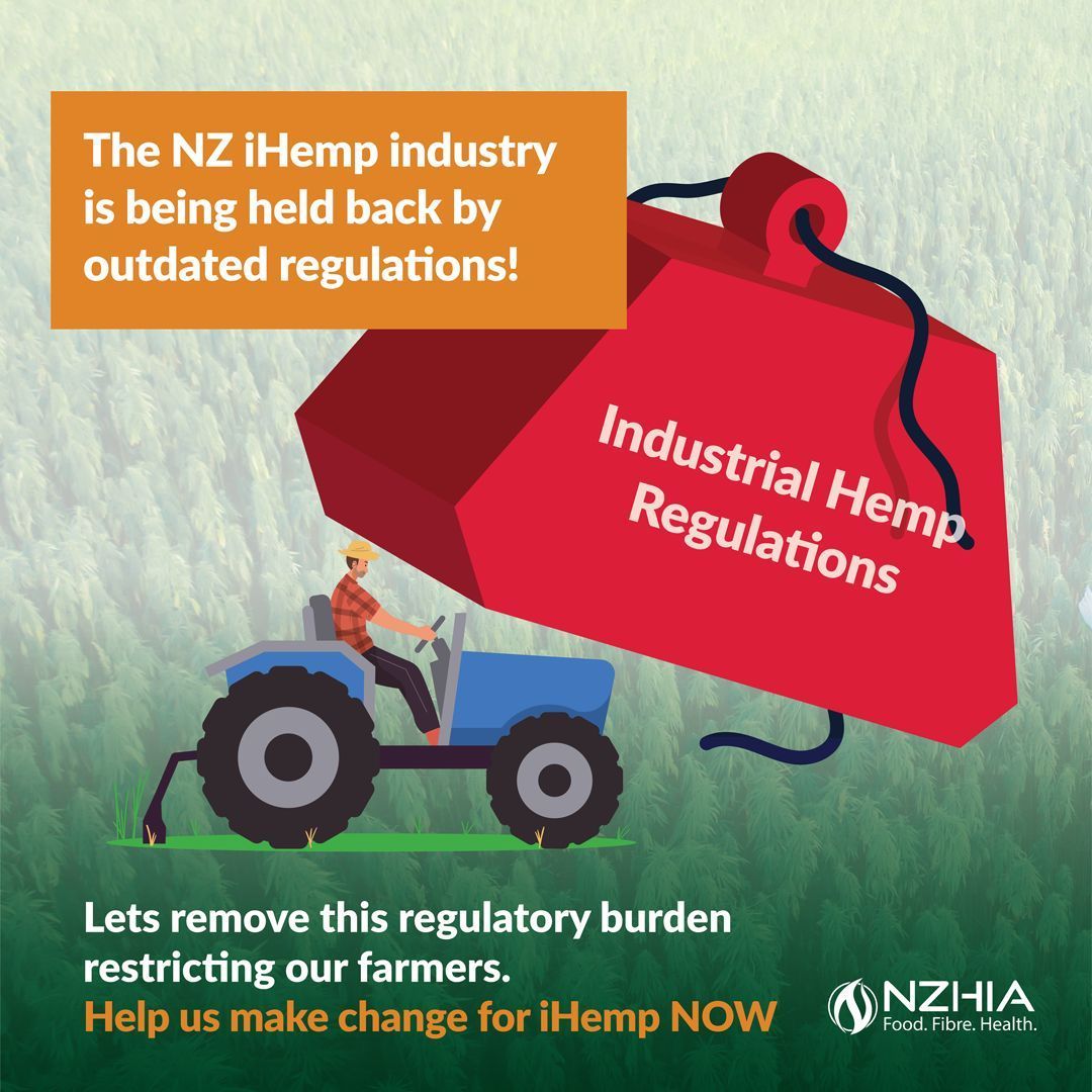 ihempnz's tweet image. 📢 The NZ Industrial Hemp industry is being held back!

It’s time to move iHemp regulation from the Ministry of Health to create certainty for farmers and investors. buff.ly/4fmFxzu 

#HempIndustry #RegulatoryChange #NZiHemp #iHemp