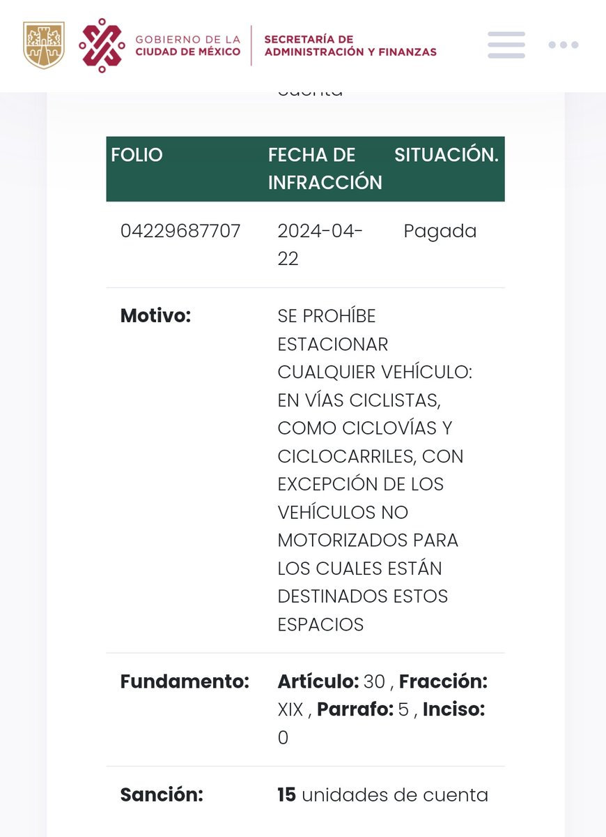 repartidorr's tweet photo. Un conductor a bordo de su glorificado carro ayer #atropello a un chico que trabaja como mesero en la zona de #Polanco, el joven iba en su #bicicleta, veamos el historial del conductor.
Tiene la Tarjeta de Circulación #Vencida desde hace 2 años.
Tiene 4 multas pagadas la ultima fue en Abril de 2024, por estacionarse en la ciclovia.
Y aún así es candidato a la Licencia Permanente.
@patriciamercado @PeatonDelSur @javiermalagon @ferfisfer @RitmoYProtesta @Radio_Formula @telediario @AristeguiOnline @nmas @BicitlanRadio @warkentin @El_Universal_Mx @Excelsior @reneojedah @jamonarosas @joseSps @tintasepia
@hzamarron @Cyb3rPsycho @unotv @RicardoMartM @reformanacional @BicicletasReza @kueitlan @TerrorRestMX @la_de_rh @5antaMerlina @_Constituyentes @serajac @vampipe @Mr_Civico @niunarepamenos @VirizAngel